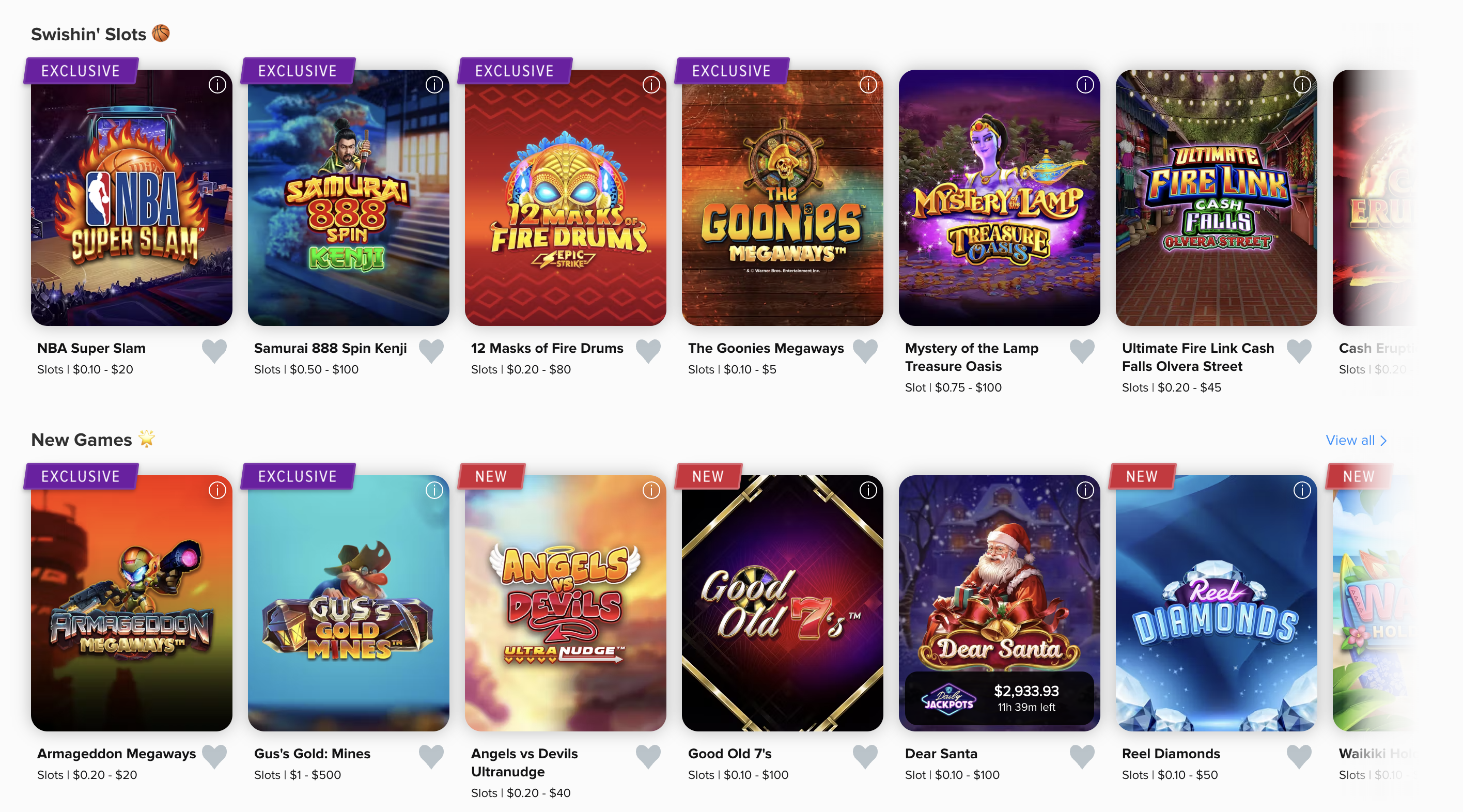 FanDuel Casino games
